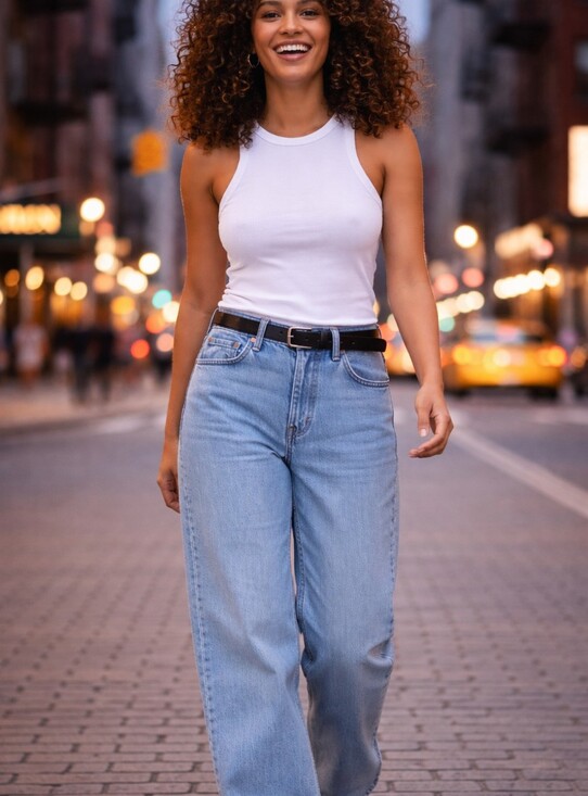 Levi's Denim - Levi's Light Blue Baggy Straight  Jeans
